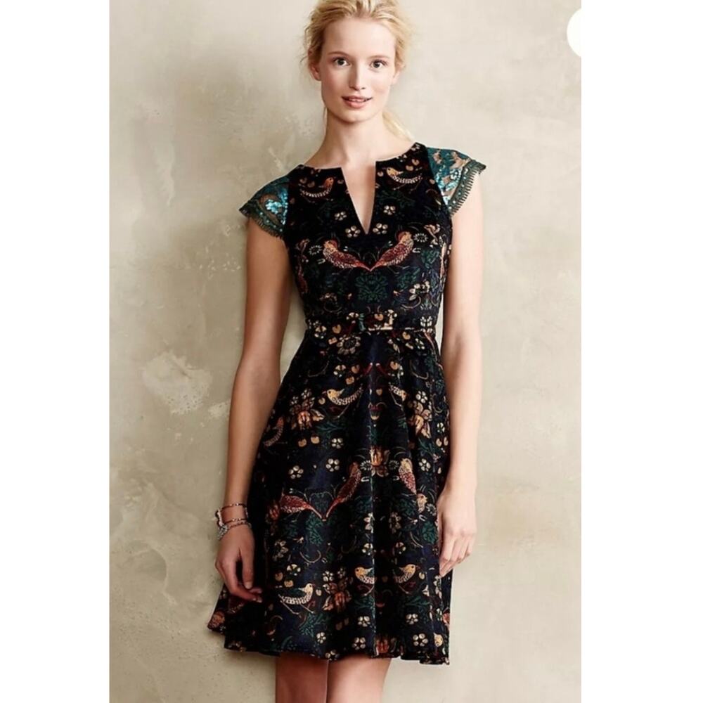 Anthropologie Eva Franco Larksong Moody Corduroy Dress 6